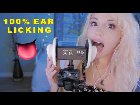 ASMR // 100% EAR LICKING 👅// FOR TINGLE IMMUNITY