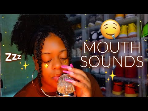 ASMR ✨PURE STICKY/WET & DRY MOUTH SOUNDS + VISUAL TRIGGERS FOR TINGLES 🤤🤎✨ (SO INTENSE 🔥)