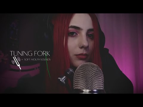 ASMR Tuning Fork + Soft Mouth Sounds