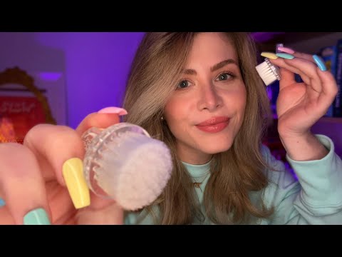 ASMR Hypnotic Mirrored Triggers 💜 Up Close & Faraway (Personal Attention, Hand Movements)
