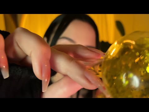 random personal attention for asmr #1 (hairplay, layered sounds, massage, tracing)