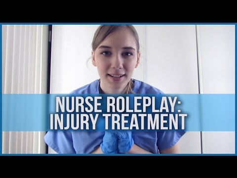 [BINAURAL ASMR] 🏥 Nurse Roleplay: Injury Treatment 🏥 (softly spoken, latex gloves, water, crinkling)
