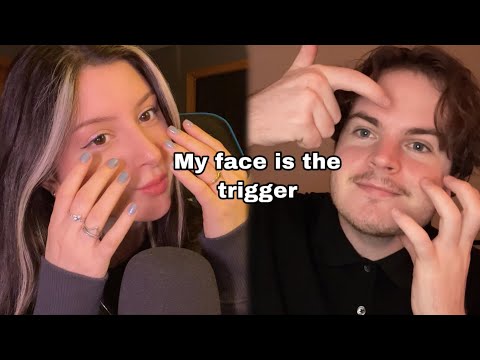 ASMR My Face is the Trigger Fast & Aggressive Invisible Triggers + Visual Triggers