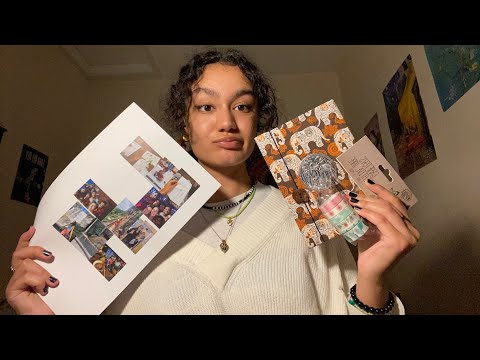 ASMR: Scrap book my Thai travels with me~ cutting paper, whispers and more…