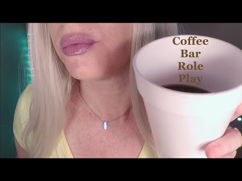 ASMR Gum Chewing Sassy Coffee Bar Role Play |  Tingly Whisper