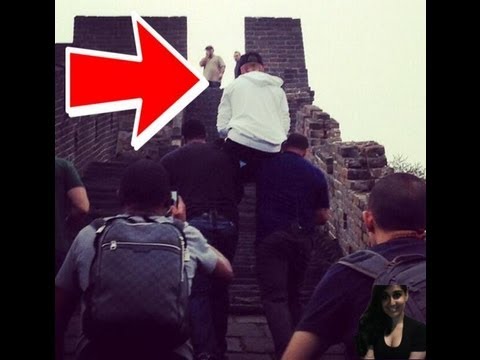 Prince Of Music Justin Bieber Makes  Bodyguards Carry Him Up Great Wall of China! - my thoughts