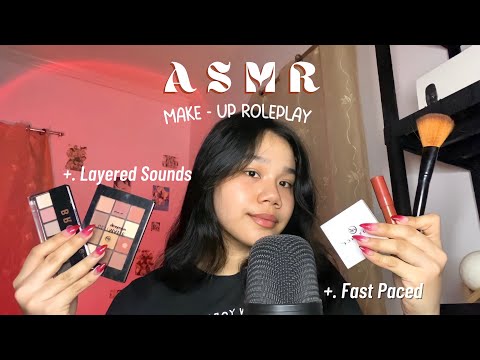 ASMR | Doing your Make-Up [ Layered Sounds, Tapping, Brushing, Mouth Sounds ] 🇵🇭