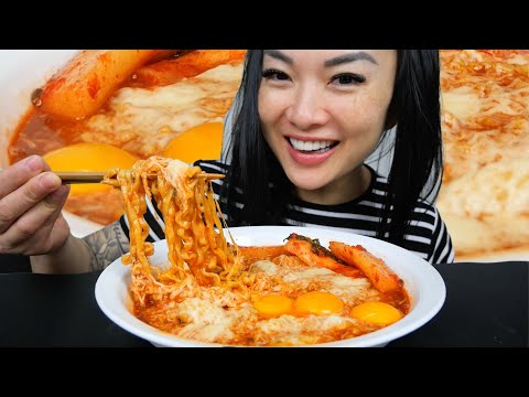 SPICY CHEESY NOODLES (Full Face Friday) LIGHT WHISPERS | SAS-ASMR
