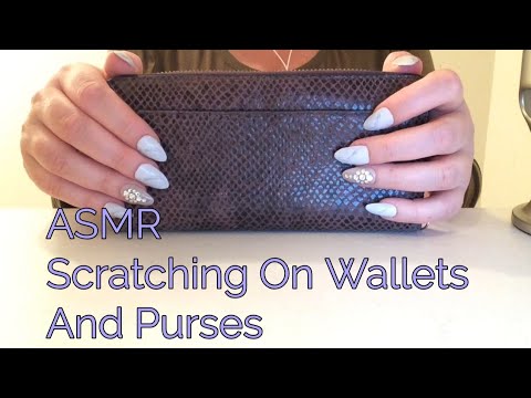 ASMR Scratching On Wallets And Purses