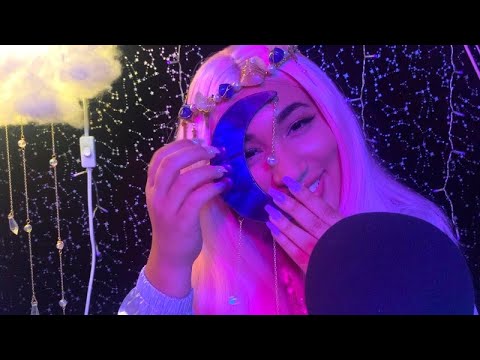 ASMR | Introducing.. THE MOON SHOP | glass tapping + glittery, sparkly jewels + porcelain sounds