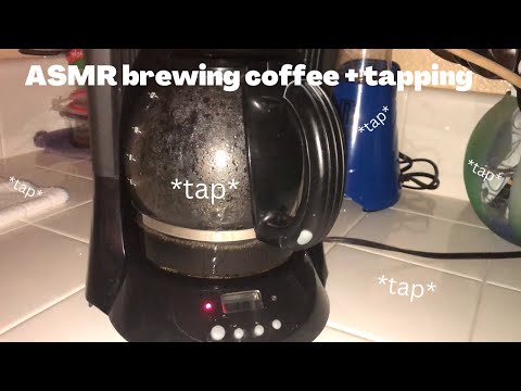 ASMR brewing coffee ☕️ + tapping