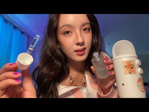 ASMR | Getting You Ready for Bed (affirmations, layered skincare, WLW)