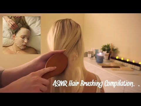 ASMR Relaxing Hair Brushing COMPILATION with Scalp massage | Soft Spoken