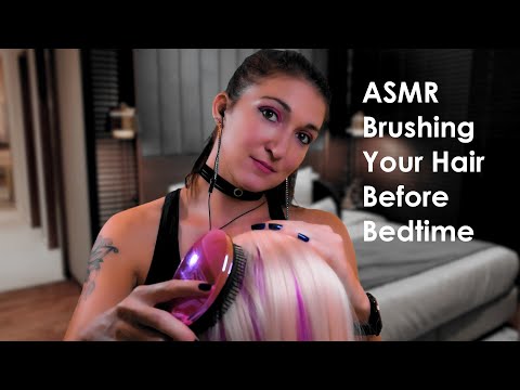ASMR - A Friend Brushing Your Hair Before Bedtime, Hair Play, Soft Spoken - Personal Attention