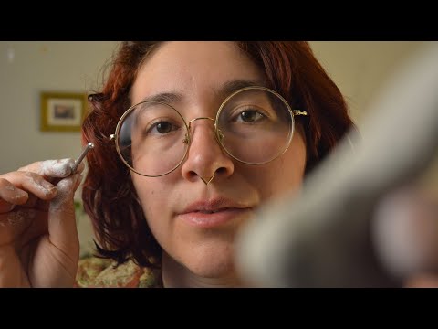 ASMR Sculpting You Out Of Clay | scraping, measuring & molding your facial features