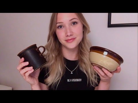 ASMR Tapping on Ceramic Dishes