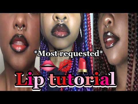 Easy & Fast Lip Tutorial 💋💄 *My Most Requested Video 🫣😚* #lipgloss #lipstick #liptutorial #makeup