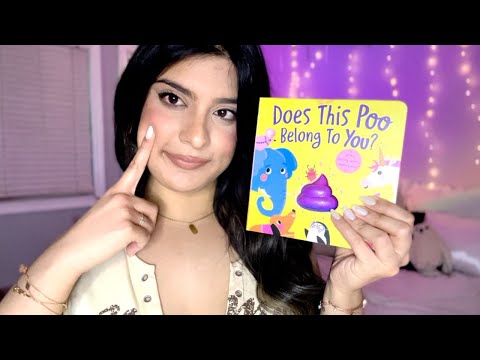 reading a book about poop💩~asmr