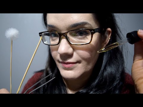 ASMR Ear Cleaning with Picks and Fluffies - Soft Speaking, Whispering