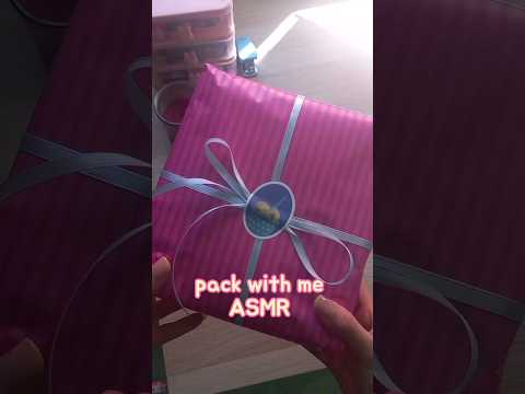 ASMR 🎁 Pack with me 🥰Detalle listo para mi mamá 👩  #ASMR #asmrvisual #선물 #trigger #packing