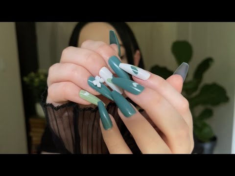 long nails tapping for asmr #5 (no talking)