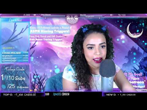 ASMR on TWITCH | Magical Finger Tracings (w/kisses, mic brushing and MORE!)