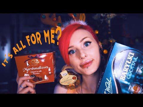ASMR New Year sweets, candies 🎄 Ear Eating 🙃 Licking 👅 Mouth sounds 🖖 Tapping  💤  Relaxation
