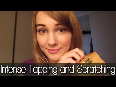[BINAURAL ASMR] Intense Tapping and Scratching (almost no talking, wood sounds)