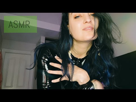 ASMR roleplay: helping you into your latex with lube | PVC bodysuit & wet sounds