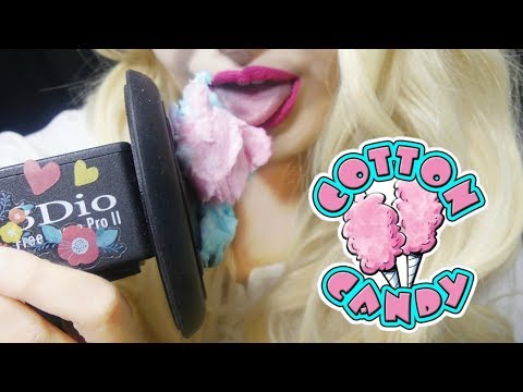 ASMR Ear Eating Cotton Candy Off Your Ears ~  [EAting SOunds] For Mental Health🍬