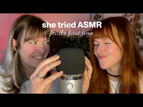 She tried ASMR for the first time 💜 Naturtalent | German