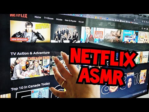 ASMR Netflix Tv Tracing & Tapping [Mega fan favourite video]