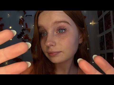 ASMR Relaxing Face Touching & Whispers For Sleep 🦪