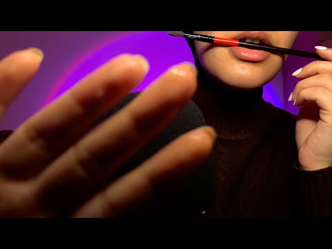 ASMR Spit Painting Your Pretty Face 🥰 (super tingly mouth sounds at 100% sensitivity)