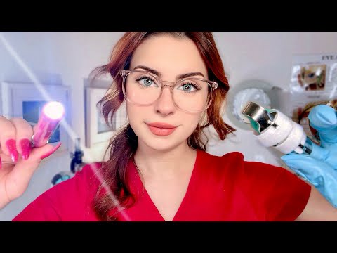 ASMR Detailed Nurse Exam In BED Medical Exam Cranial Nerve Examination, Eye, Ear, Personal Attention