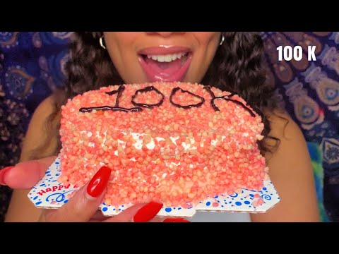 ASMR | Strawberry Crunch 🍓 Ice Cream Cake 🍰