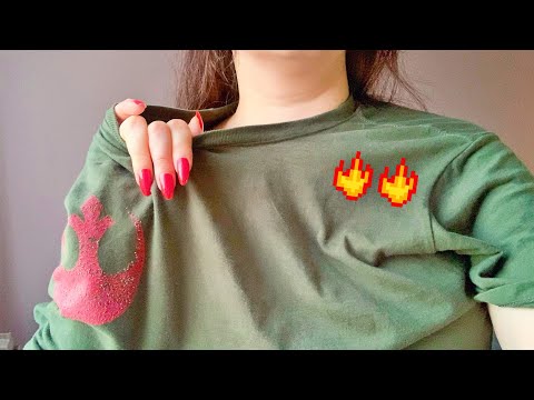 ASMR: 20+ MIN AGGRESSIVE SCRATCHING ON MY STAR WARS SHIRTS PT 1 👽 THE CHESTBURSTER™ & TRIGGER WORDS