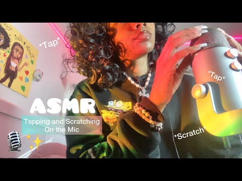 ASMR | Tapping And Scratching On The Mic 🎙️✨ + More Triggers       #asmr