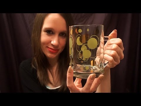 ASMR Tapping & Scratching on Glass [Whispered]