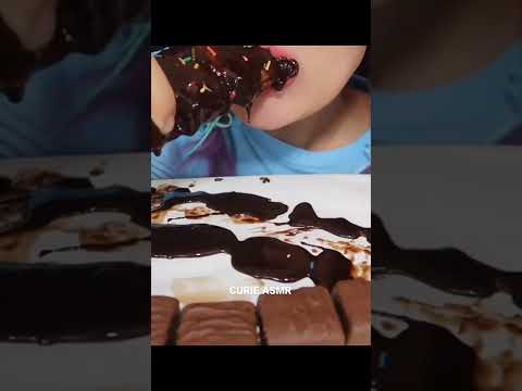 ASMR Eating Twisted Bread, Puddings, Snickers Peanut Brownie #shorts #asmr #asmreating