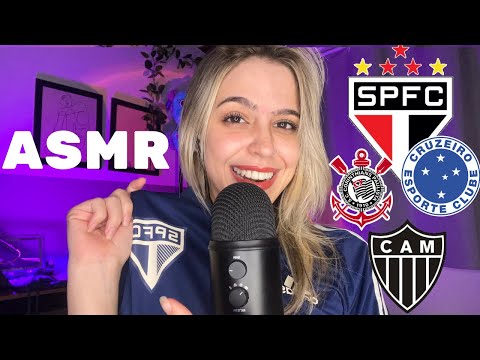 ASMR SUSSURRANDO NOMES DOS TIMES CAMPEÕES DA COPA DO BRASIL 😎