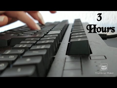 ASMR Keyboard Fast Typing for Sleep (No Talking, 3 hours)
