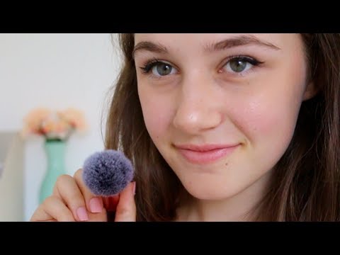 ASMR - Softly Brushing and Stippling Your Face ♡ Up Close Personal Attention