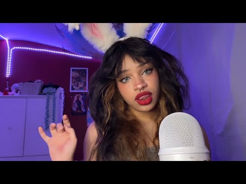 ASMR❤️ Wet/Dry Mouth Sounds + Mic Gripping w/ Rambles