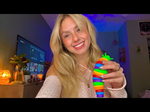 ASMR playing with fidget toys