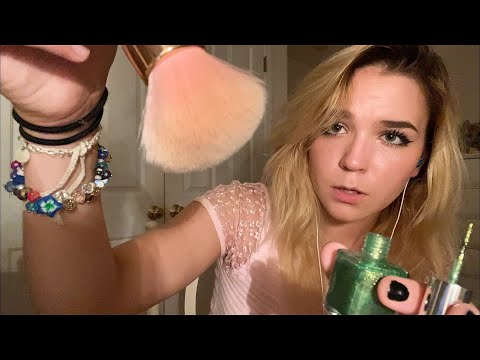 ASMR Making You Shiny!!! (doing your makeup, personal attention)