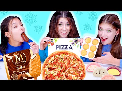 ASMR Cold Food Challenge | Icy Girl Eating Only Frozen Food | Mukbang By LiLiBu