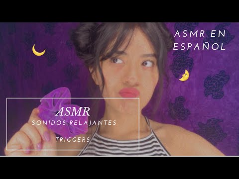 ASMR/ Hago sonidos relajantes para ayudarte a dormir 🌙/ ASMR en español/ Andrea ASMR 🦋