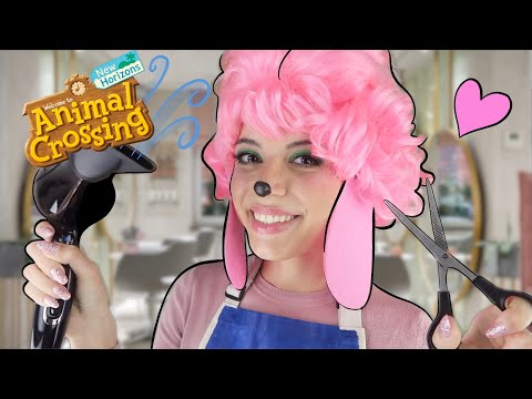 ASMR | Animal Crossing! ✂️Harriet from "Shampoodle" Gives You A Wash & Style!