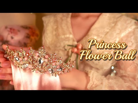 ASMR | Princess Treatment for the Rose Ball 🌹 (makeup + hair) {layered sounds}